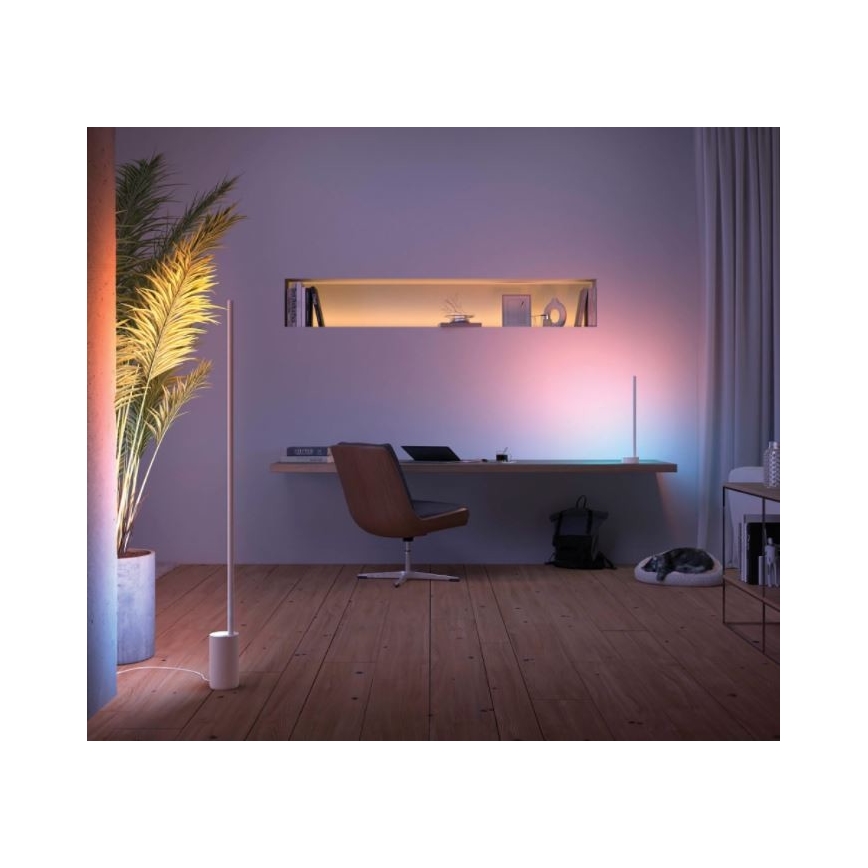 Philips - LED RGB ljusreglerad bordslampa  Hue SIGNE LED/12W/230V 2000-6500K vit