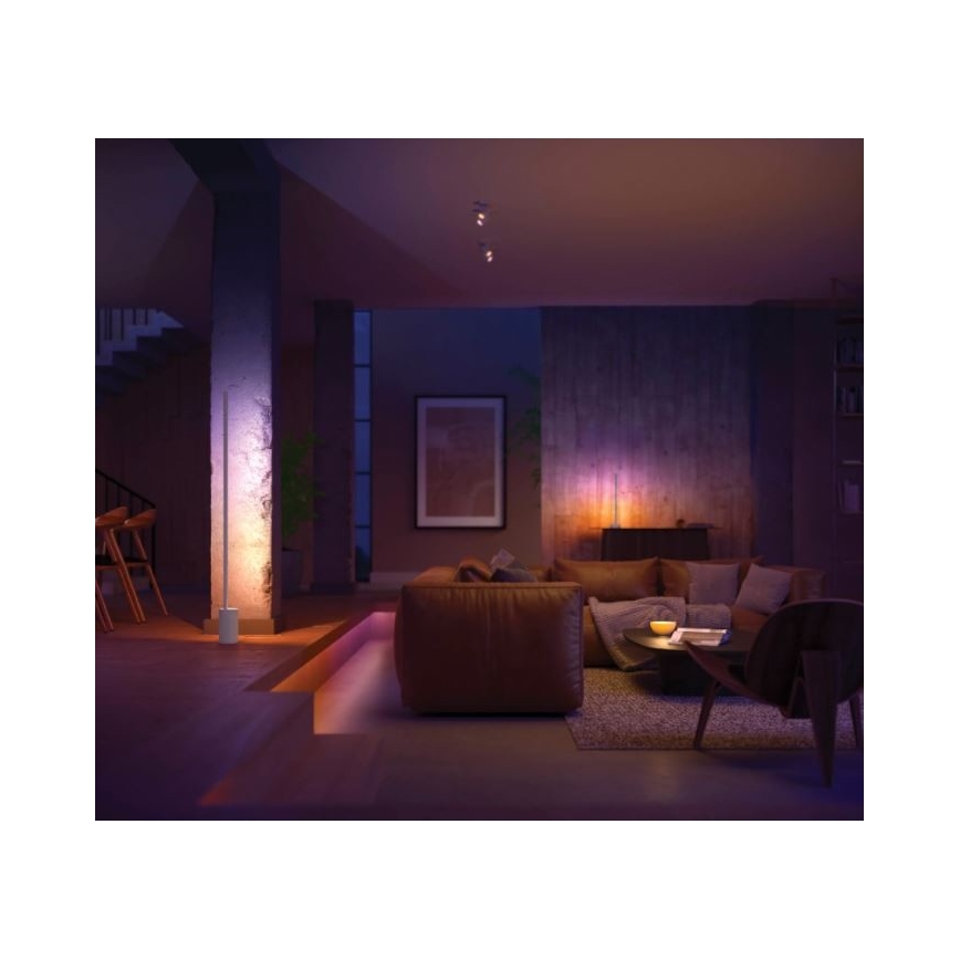Philips - LED RGB ljusreglerad bordslampa  Hue SIGNE LED/12W/230V 2000-6500K vit