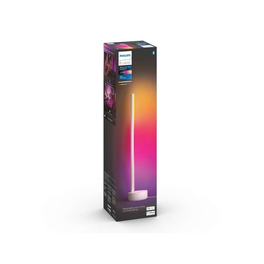 Philips - LED RGB ljusreglerad bordslampa  Hue SIGNE LED/12W/230V 2000-6500K vit
