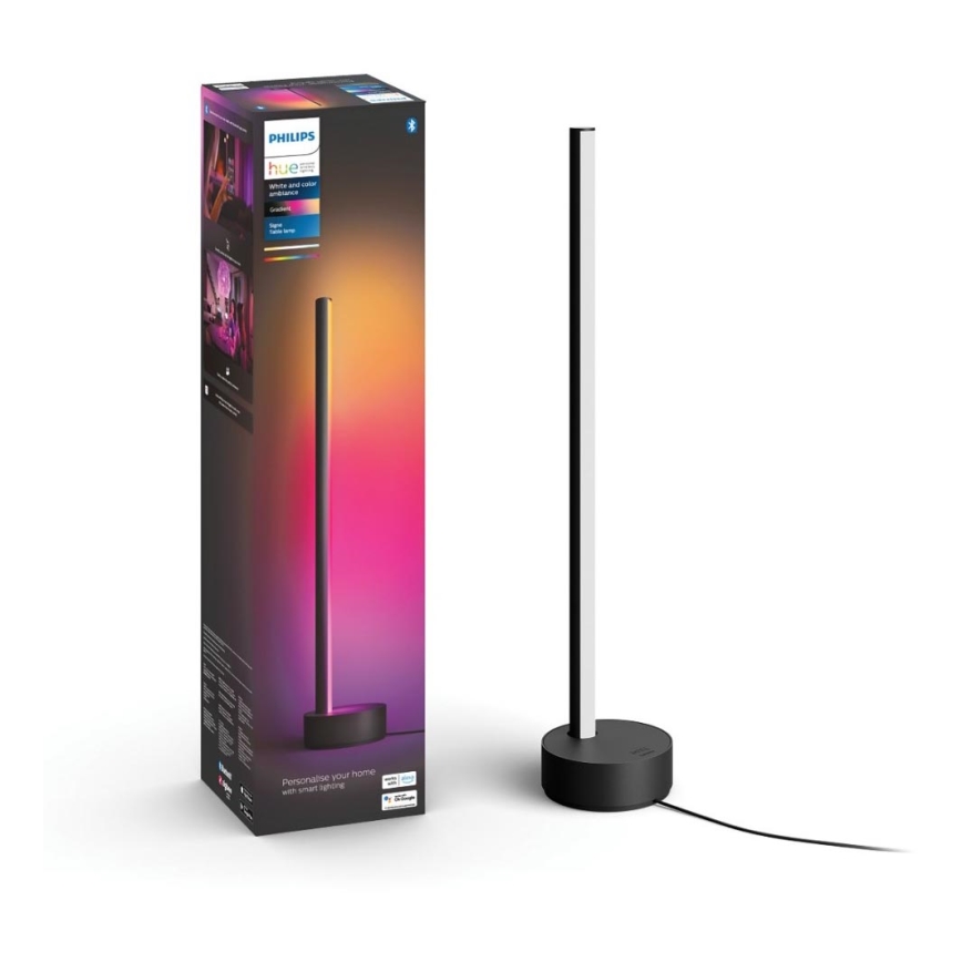 Philips - LED RGB ljusreglerad bordslampa  Hue SIGNE LED/12W/230V 2000-6500K svart