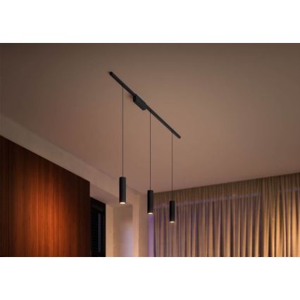 Philips - LED RGB ljusreglerad ljuskrona på snöre För skensystem Hue PERIFO LED RGB/5,2W/24V 2000-6500K