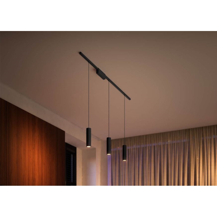 Philips - LED RGB ljusreglerad ljuskrona på snöre För skensystem Hue PERIFO LED RGB/5,2W/24V 2000-6500K