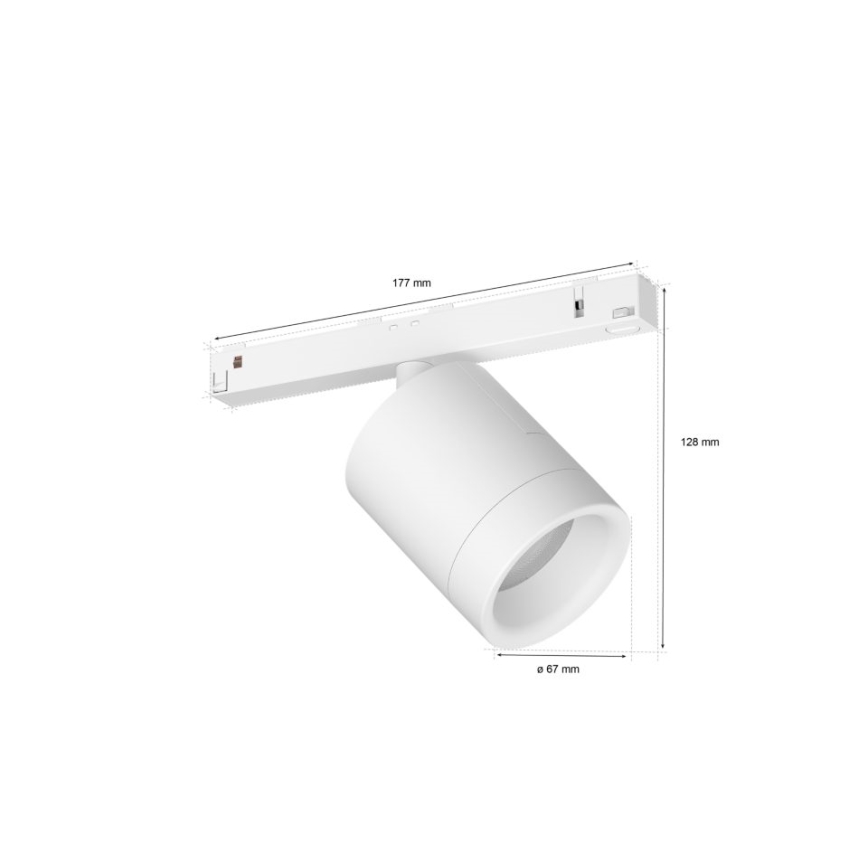 Philips - LED RGB ljusreglerad spotlight För skensystem Hue PERIFO LED RGB/5,2W/24V 2000-6500K