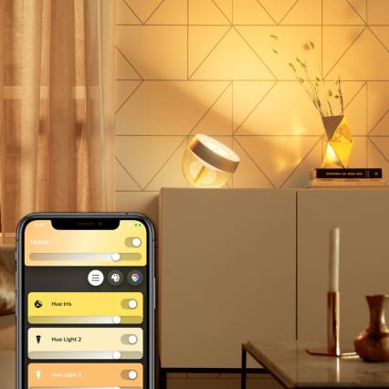 Philips - LED RGB Skrivbordslampa Hue IRIS LED/10W/230V guld