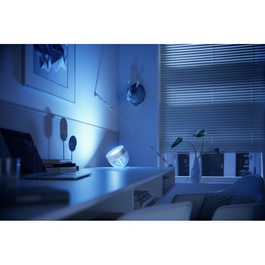 Philips - LED RGB Skrivbordslampa Hue IRIS LED/10W/230V silver
