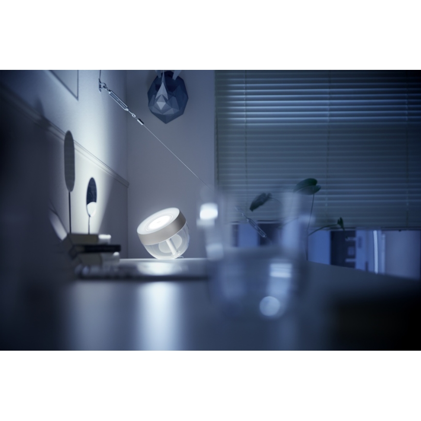 Philips - LED RGB Skrivbordslampa Hue IRIS LED/10W/230V silver