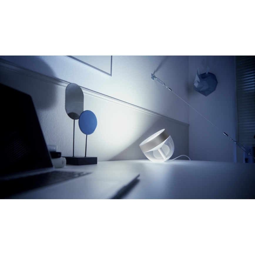 Philips - LED RGB Skrivbordslampa Hue IRIS LED/10W/230V silver