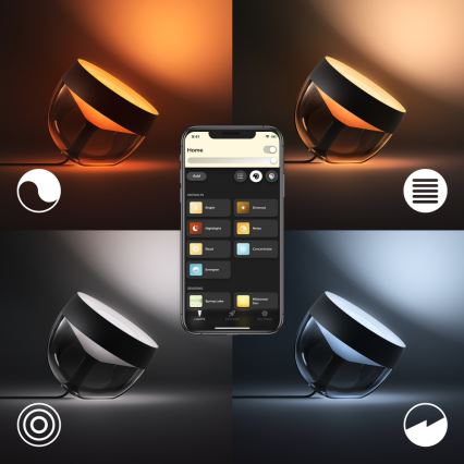 Philips - LED RGB Skrivbordslampa Hue IRIS LED/10W/230V svart