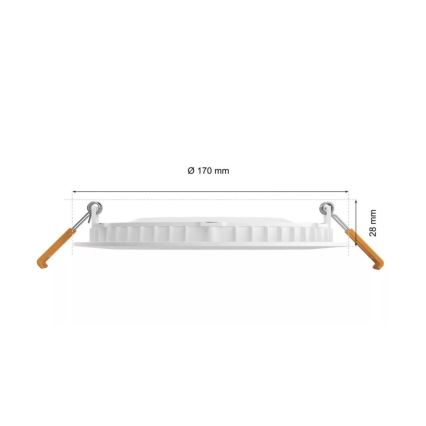 Philips - LED RGBW Ljusreglerad hängande badrumslampa Hue SLIM LED/12W/230V IP44 2200-6500K