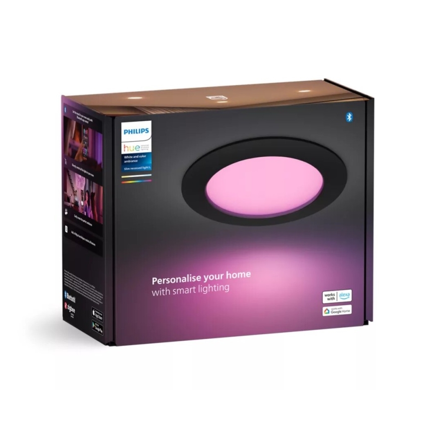 Philips - LED RGBW Ljusreglerad hängande badrumslampa Hue SLIM LED/12W/230V IP44 2200-6500K