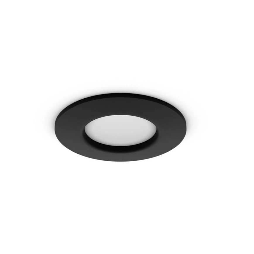 Philips - LED RGBW Ljusreglerad hängande badrumslampa Hue SLIM LED/8,3W/230V 2000-6500K IP44 svart