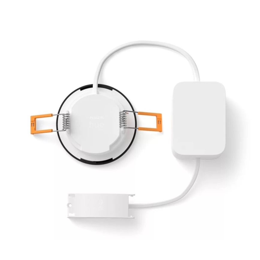 Philips - LED RGBW Ljusreglerad hängande badrumslampa Hue SLIM LED/8,3W/230V 2000-6500K IP44 svart