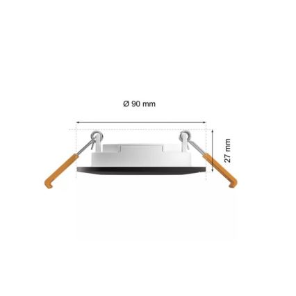 Philips - LED RGBW Ljusreglerad hängande badrumslampa Hue SLIM LED/8,3W/230V 2000-6500K IP44 svart