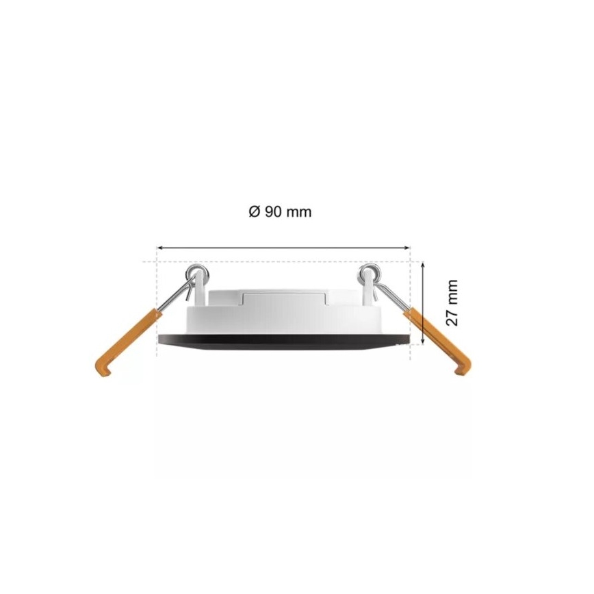 Philips - LED RGBW Ljusreglerad hängande badrumslampa Hue SLIM LED/8,3W/230V 2000-6500K IP44 svart