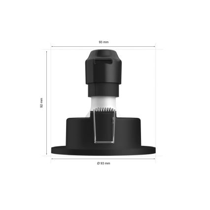 Philips - LED RGBW Ljusreglerad hängande badrumslampa Hue XAMENTO 1xGU10/4,2W/230V 2000-6500K IP44
