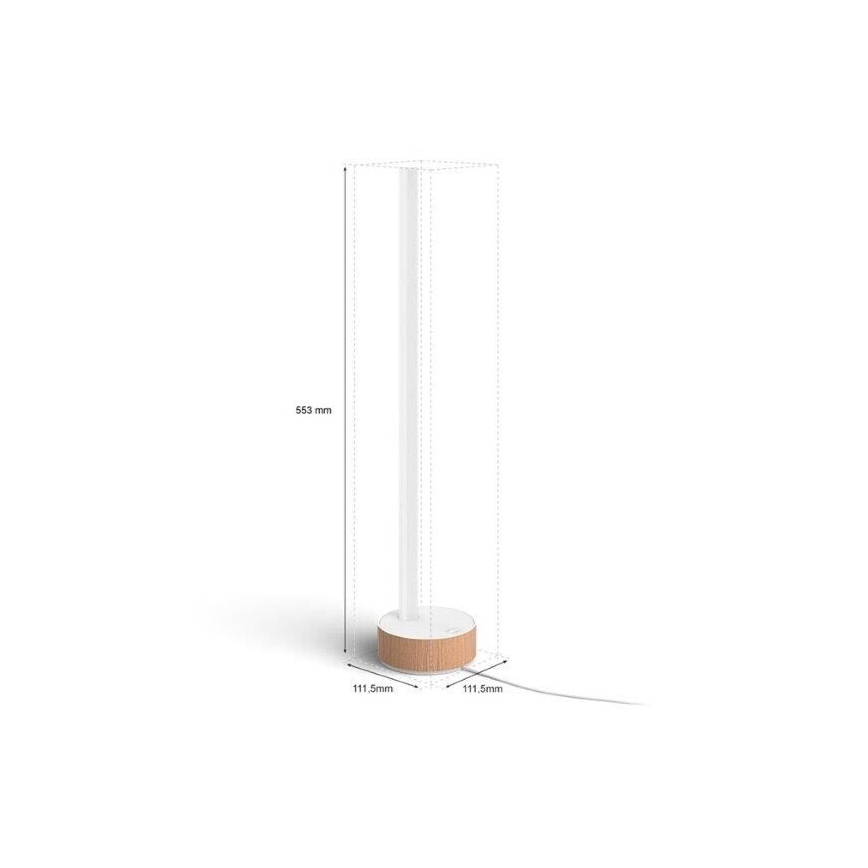 Philips - LED RGBW Dimbar bordslampa Hue SIGNE LED/11,8W/230V 2000-6500K