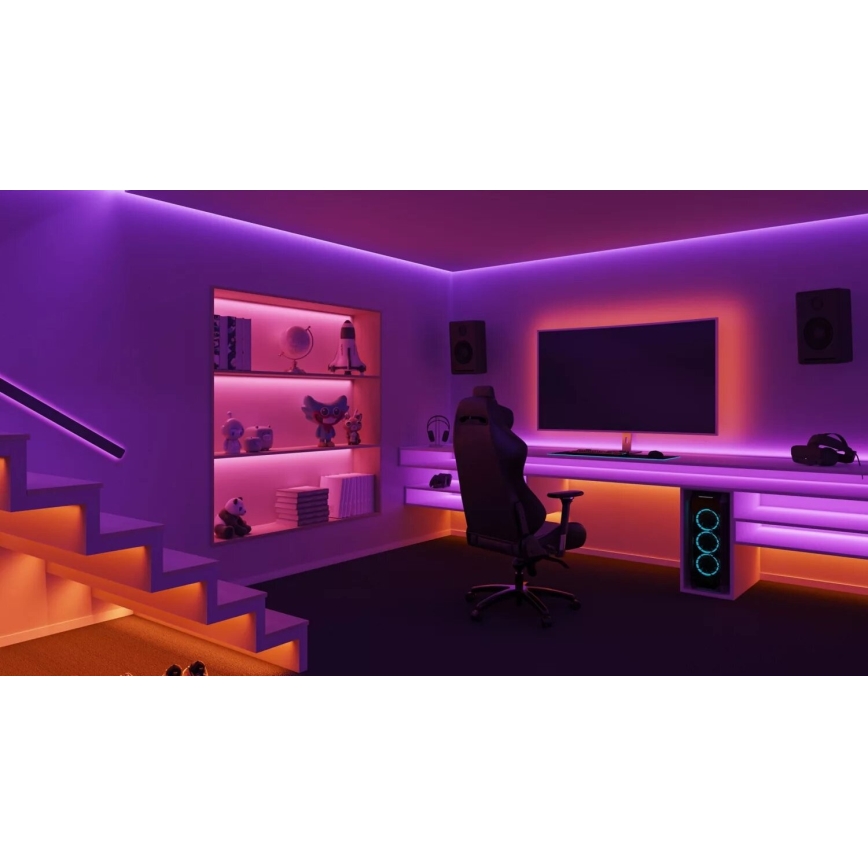 Philips - LED RGBW dimbar remsa Hue WHITE AND COLOR AMBIANCE 10m LED/20W/230V 2000-6500K