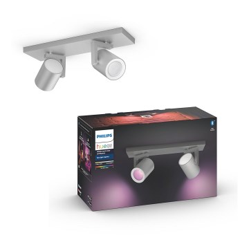Philips - LED RGBW Dimbar spotlight Hue ARGENA 2xGU10/5,7W/230V