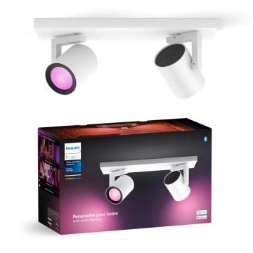 Philips - LED RGBW Dimbar spotlight Hue ARGENTA 2xGU10/4,2W/230V 2000-6500K
