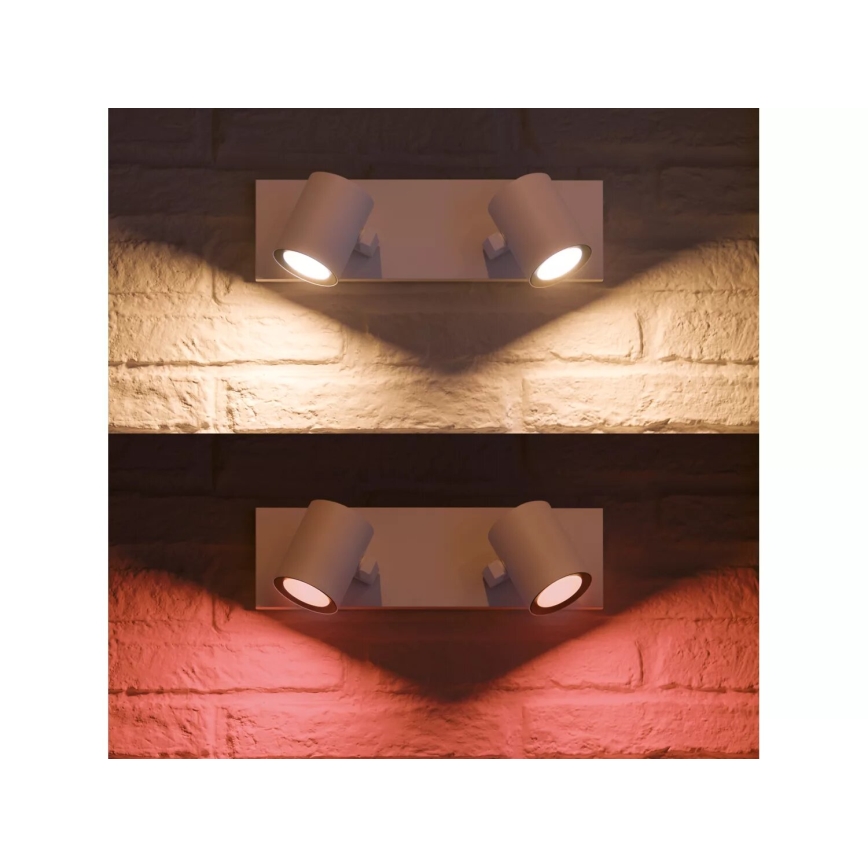 Philips - LED RGBW Dimbar spotlight Hue ARGENTA 2xGU10/4,2W/230V 2000-6500K