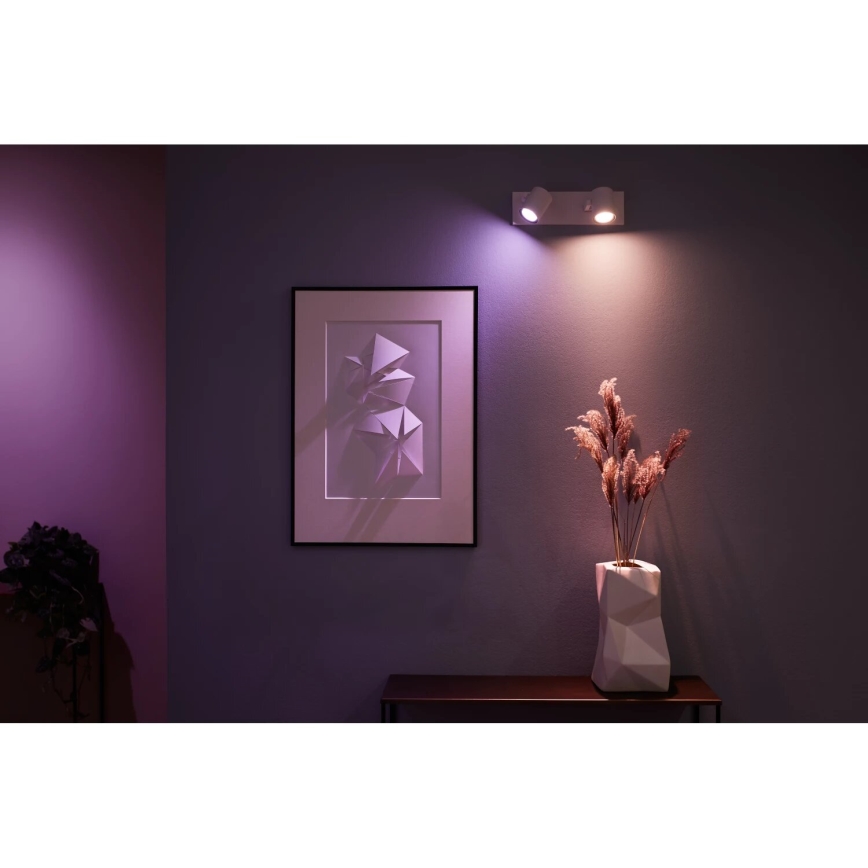 Philips - LED RGBW Dimbar spotlight Hue ARGENTA 2xGU10/4,2W/230V 2000-6500K