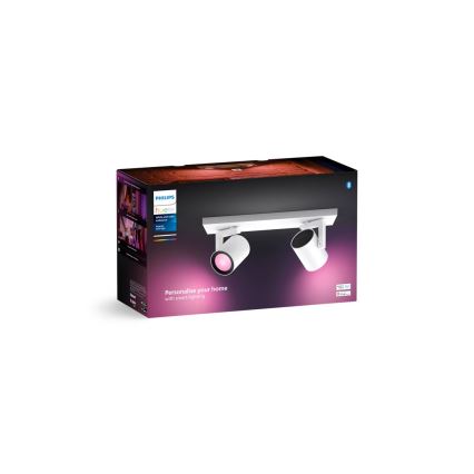 Philips - LED RGBW Dimbar spotlight Hue ARGENTA 2xGU10/4,2W/230V 2000-6500K