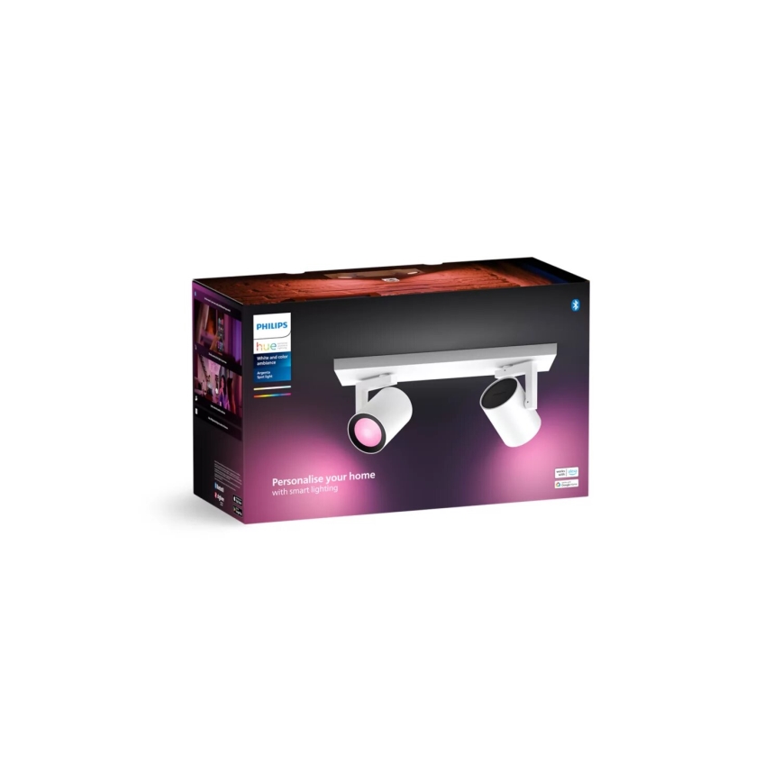 Philips - LED RGBW Dimbar spotlight Hue ARGENTA 2xGU10/4,2W/230V 2000-6500K
