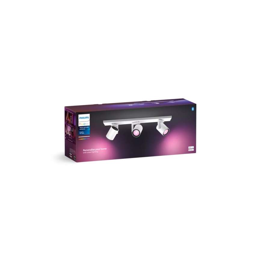 Philips - LED RGBW Dimbar spotlight Hue ARGENTA 3xGU10/4,2W/230V 2000-6500K