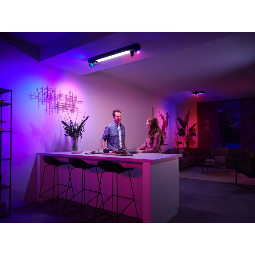 Philips - LED RGBW Dimbar spotlight Hue CENTRIS 4xGU10/4,2W/230V + LED/11W 2000-6500K