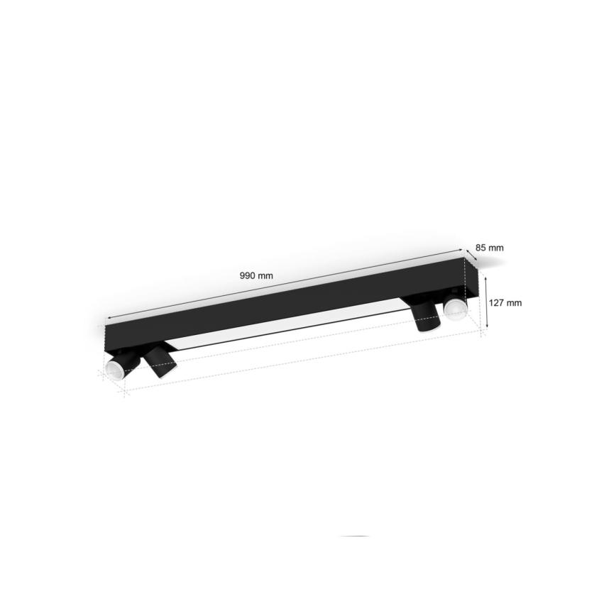 Philips - LED RGBW Dimbar spotlight Hue CENTRIS 4xGU10/4,2W/230V + LED/11W 2000-6500K