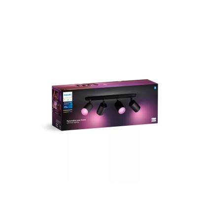 Philips - LED RGBW Dimbar spotlight Hue FUGATO 4xGU10/4,2W/230V 2000-6500K svart