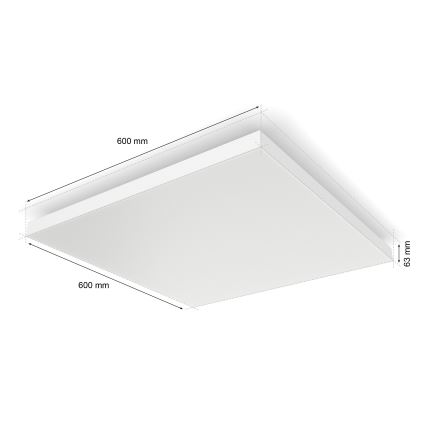 Philips - LED RGBW Dimbar taklampa Hue DATURA LED/67W/230V 2000-6500K