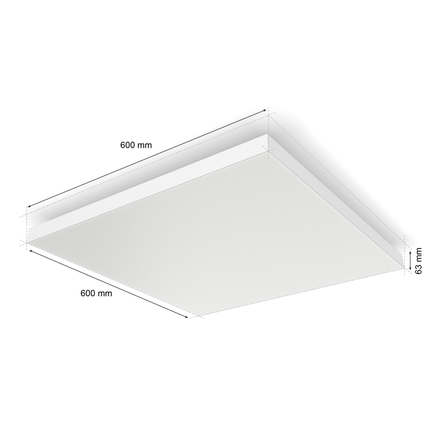 Philips - LED RGBW Dimbar taklampa Hue DATURA LED/67W/230V 2000-6500K