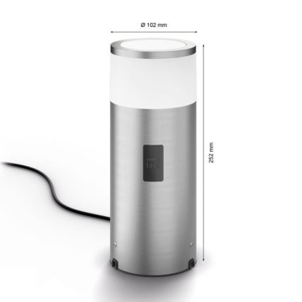 Philips - LED RGBW Dimbar utomhuslampa Hue CALLA LED/8W/230V IP44
