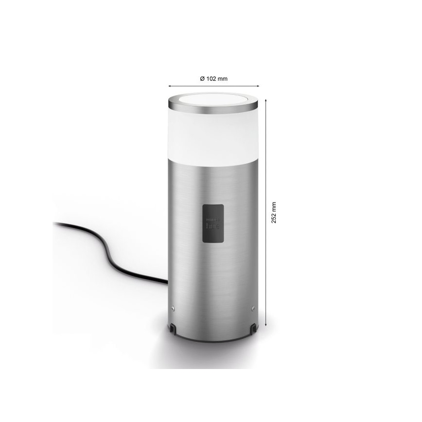 Philips - LED RGBW Dimbar utomhuslampa Hue CALLA LED/8W/230V IP44