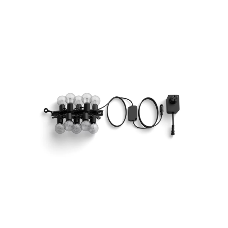 Philips - LED RGBW dimbar utomhusslinga Hue FESTAVIA 10xLED 7m IP65
