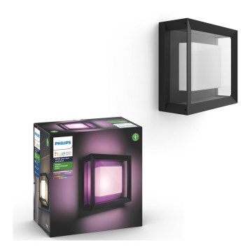 Philips - LED RGBW Dimbar vägglampa utomhus Hue ECONIC LED/15W/230V 2000-6500K IP44