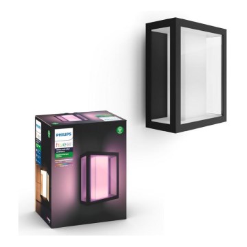 Philips - LED RGBW Dimbar vägglampa utomhus Hue IMPRESS 2xLED/8W/230V IP44