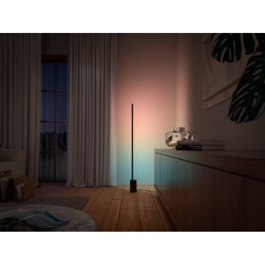 Philips - LED RGBW ljusreglerad golvlampa Hue SIGNE LED/29W/230V 2000-6500K svart