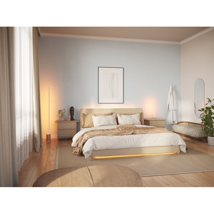 Philips - LED RGBW Ljusreglerad golvlampa Hue SIGNE LED/29W/230V 2000-6500K beige