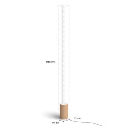 Philips - LED RGBW Ljusreglerad golvlampa Hue SIGNE LED/29W/230V 2000-6500K beige