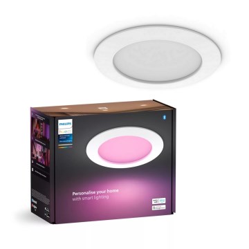 Philips - LED RGBW Ljusreglerad hängande badrumslampa Hue SLIM LED/12W/230V IP44 2200-6500K