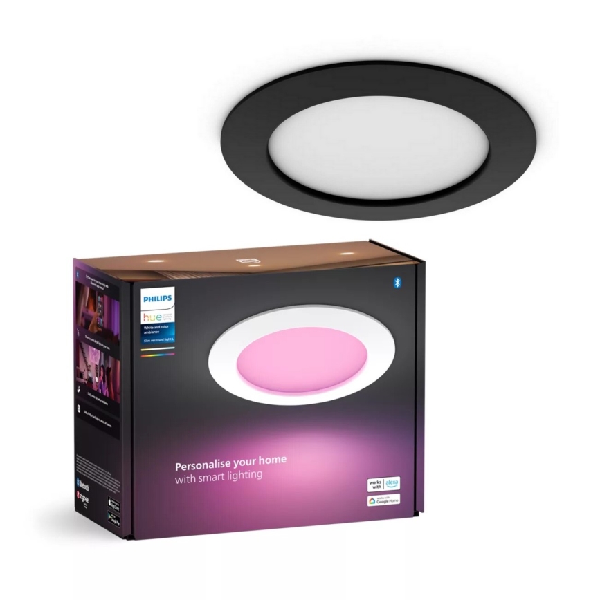 Philips - LED RGBW Ljusreglerad hängande badrumslampa Hue SLIM LED/12W/230V IP44 2200-6500K