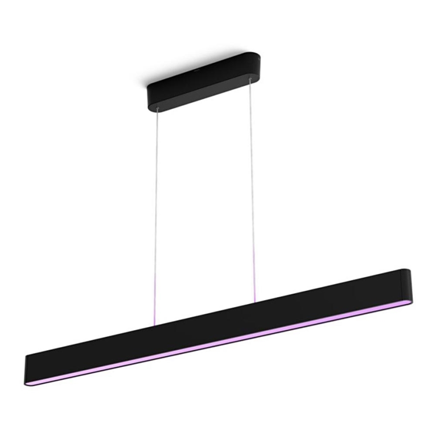 Philips -  LED RGBW Ljusreglerad ljuskrona på textilsladd Hue ENSIS White And Color Ambiance 2xLED/39W/230V