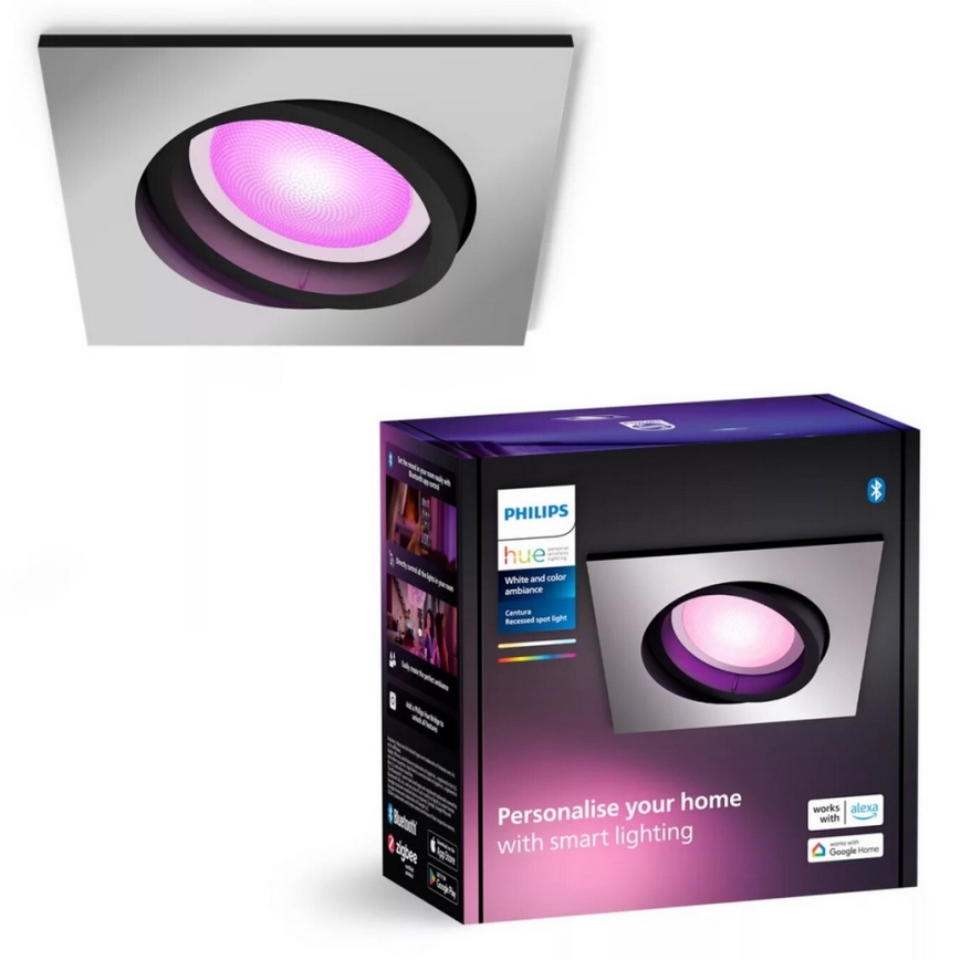 Philips - LED RGBW Ljusreglerad upphängd taklampa Hue CENTURA 1xGU10/4,2W/230V 2000-6500K