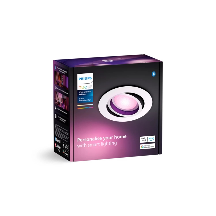 Philips - LED RGBW Ljusreglerad upphängd taklampa Hue CENTURA 1xGU10/4,2W/230V 2000-6500K