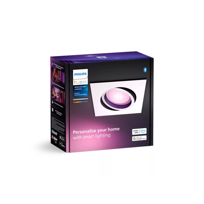 Philips - LED RGBW Ljusreglerad upphängd taklampa Hue CENTURA 1xGU10/4,2W/230V 2000-6500K