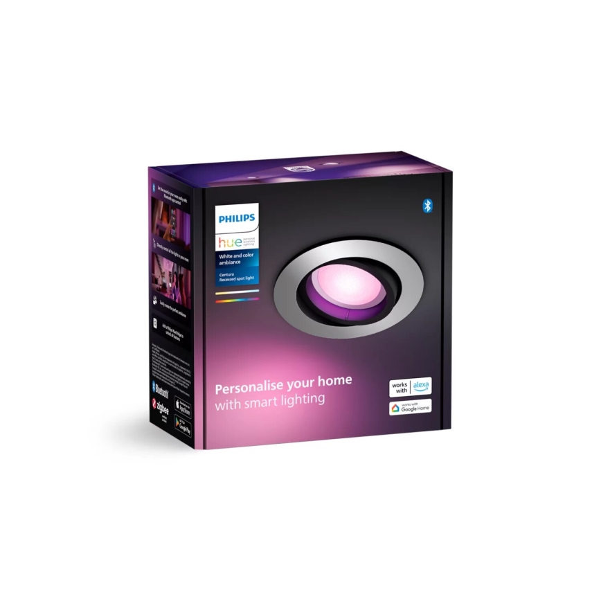 Philips - LED RGBW Ljusreglerad upphängd taklampa Hue CENTURA 1xGU10/4,2W/230V 2000-6500K