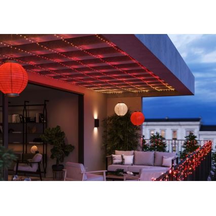 Philips - LED RGBW Ljusreglerad utomhus kedja HUE WHITE AND COLOR AMBIANCE 250xLED 24,4 m 2000-6500K IP54