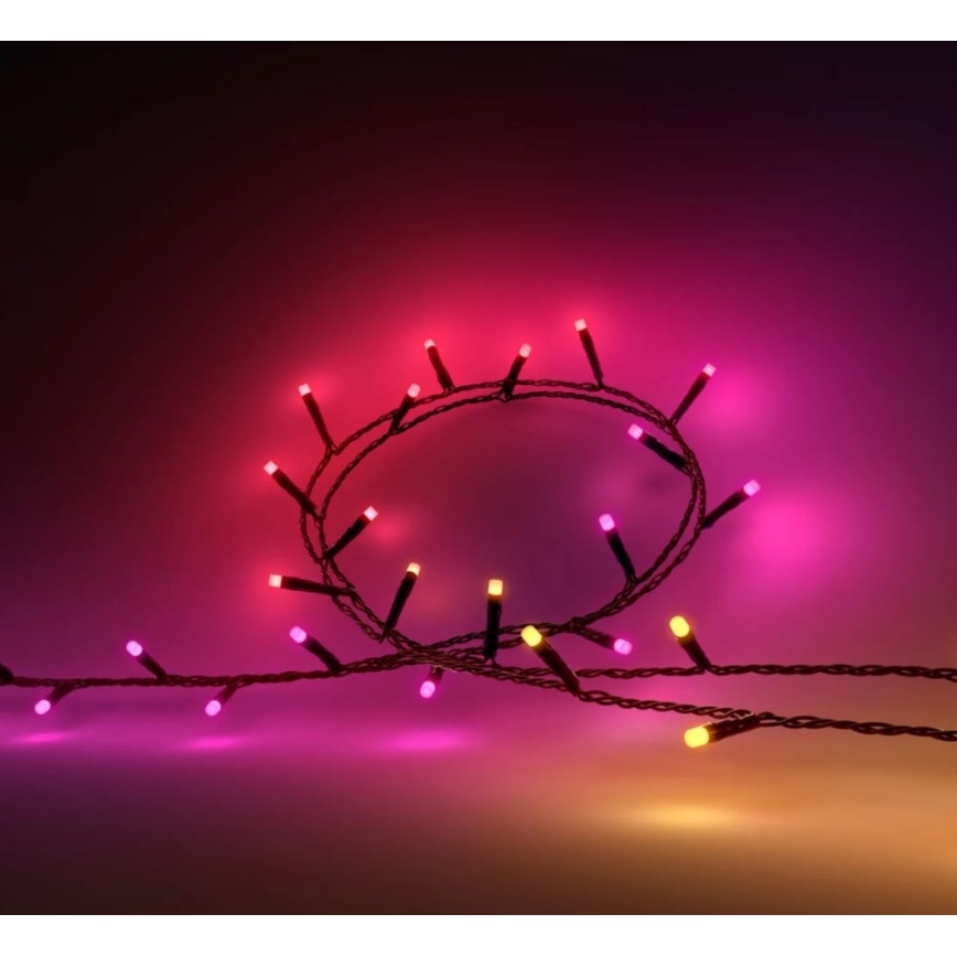 Philips - LED RGBW Ljusreglerad utomhus kedja HUE WHITE AND COLOR AMBIANCE 250xLED 24,4 m 2000-6500K IP54